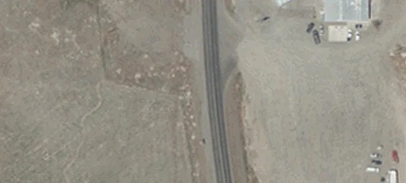 Fenced Agricultural Land on Highway