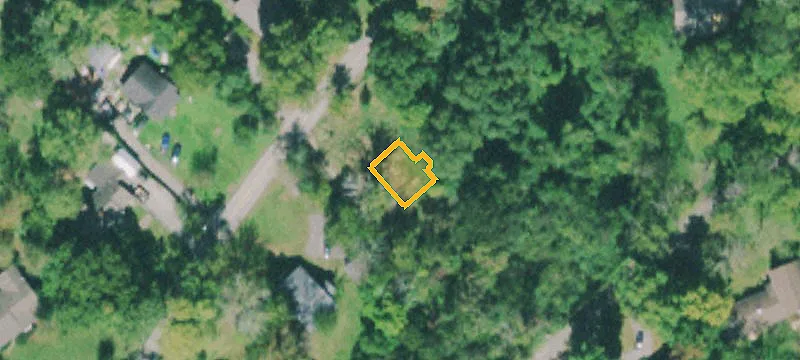Residential Building Lot with Stone Wall