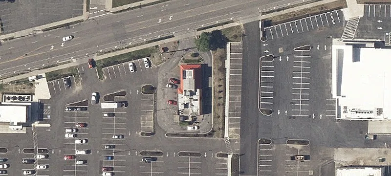 Freestanding Popeyes Drive-Thru