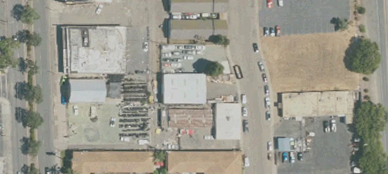 Fenced Industrial Storage Lot