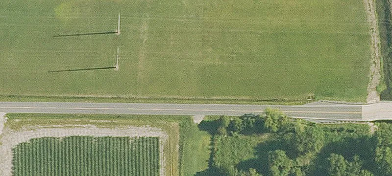 Fenced Commercial Development Land