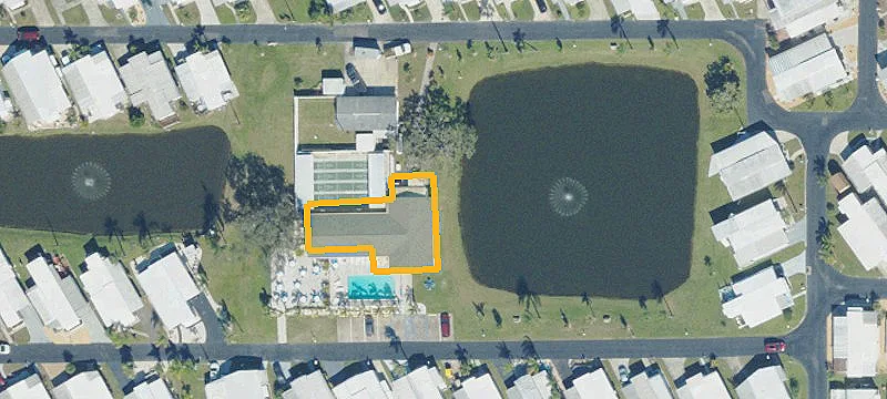 55+ Mobile Home Lot with Pond View