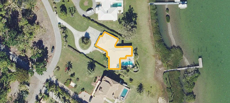Waterfront Land with Existing Pool Home