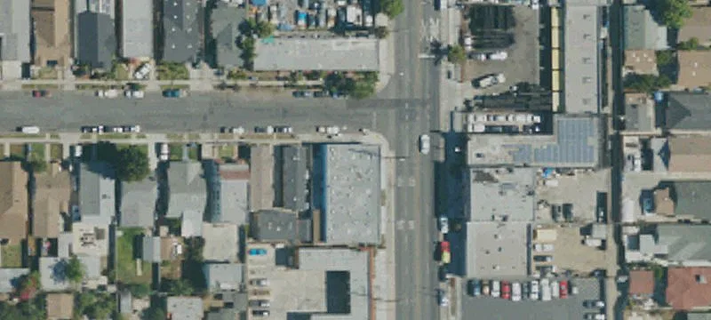 Corner Retail Building with High Ceilings