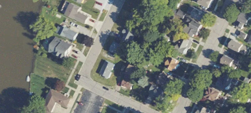Corner Parking Lot with Garage