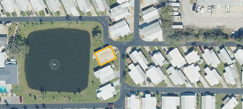 Mobile Home Lot With Pond View