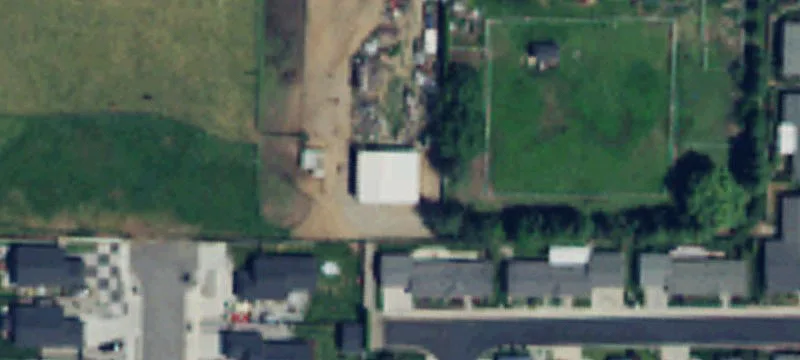 Flat Farmland with Irrigation Water