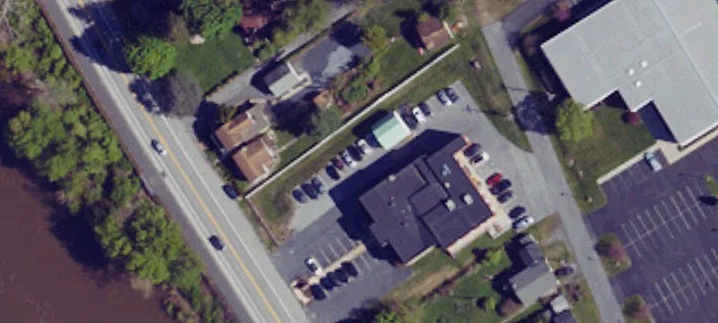 Mason Block Office with Parking