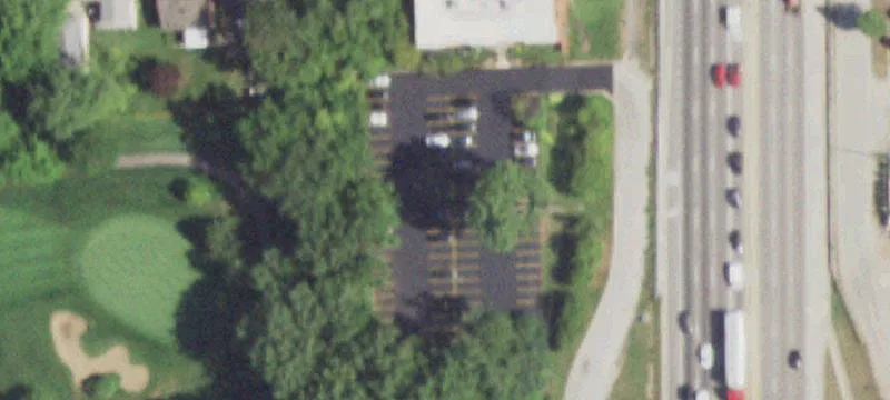 Office Building with Parking Lot