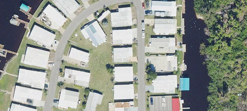 Waterfront Mobile Home Lot in Resort