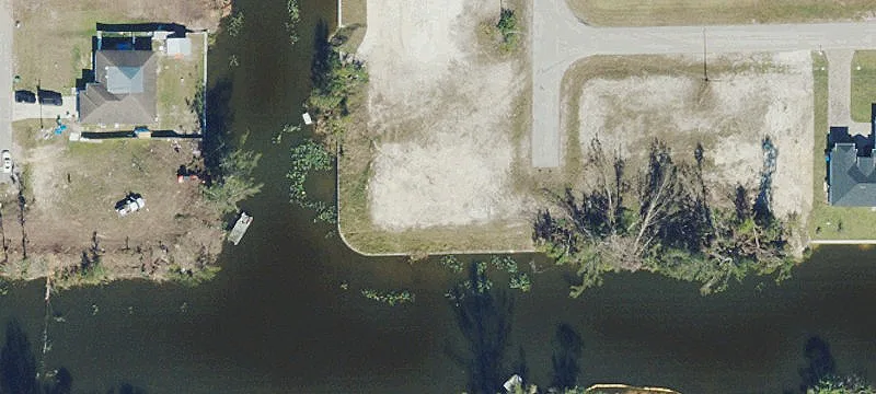 Oversized Waterfront Land with Canal View