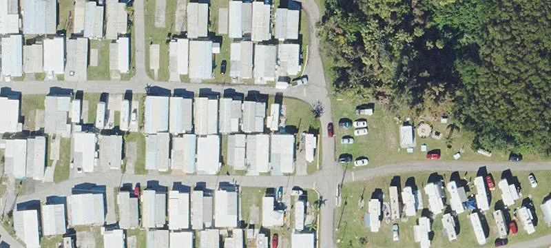 55+ RV Park Corner Lot
