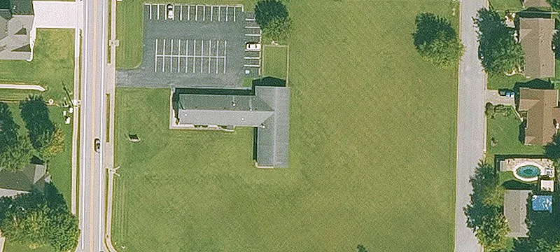 Church Building with 3-Sided Streets