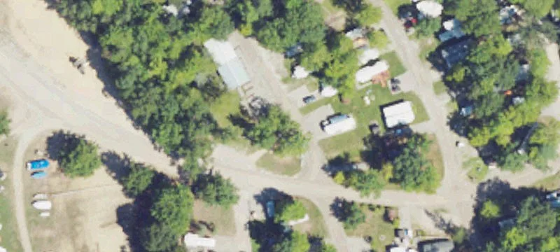 Campground RV Lot with Deck