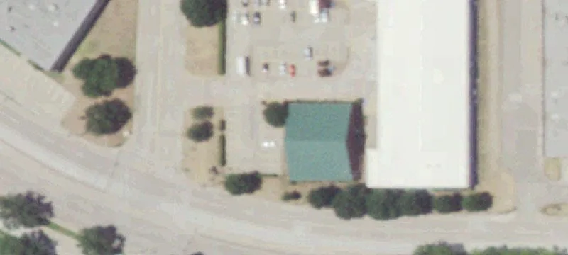 Brick Office Building on Corner Lot