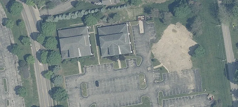 Two-Story Office Building with Patio