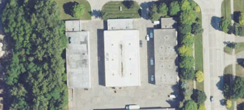 Manufacturing Warehouse with Crane