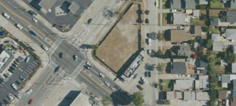 Urban Infill Development Land Corner