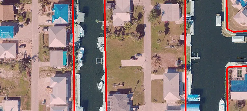 Waterfront Land with Boat Lifts