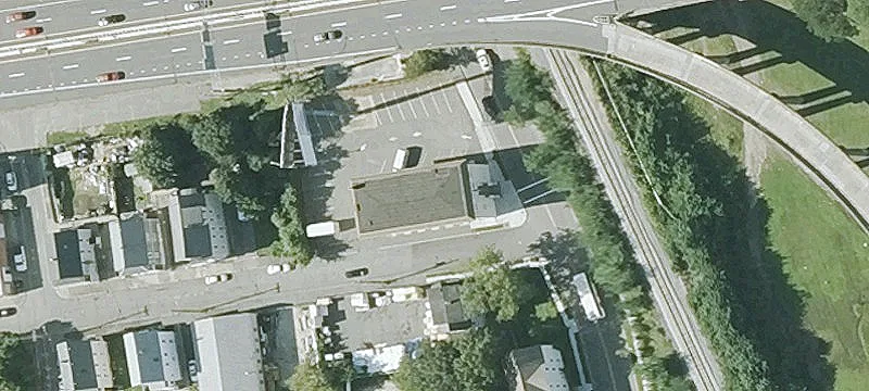 Two-Story Office Building with New Windows