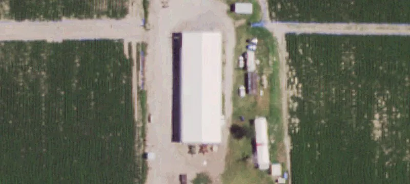 Irrigated Farmland with Warehouse