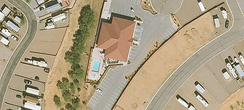 Graveled RV Resort Lot