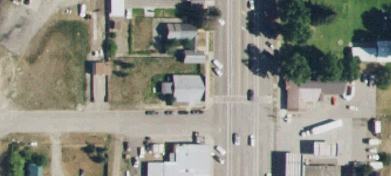 Corner Commercial Building with Deck