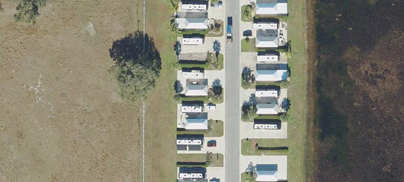 Motorcoach RV Site with Concrete Pad