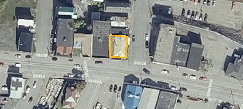 Restaurant and Apartment Building