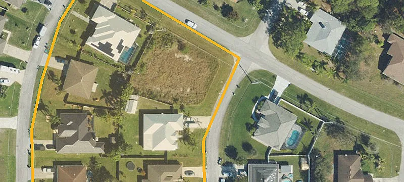 Oversized Corner Home Lot