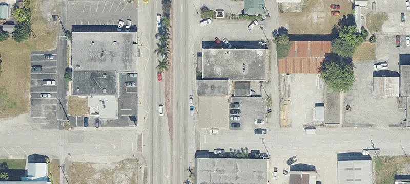 Concrete Block Mixed-Use Triplex