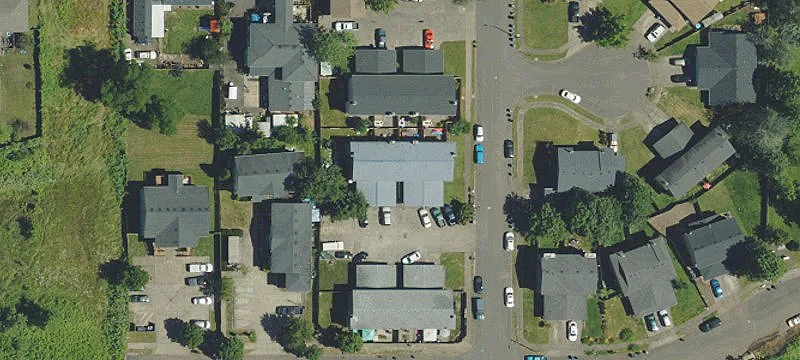 Two-Story Fourplex with Private Garages