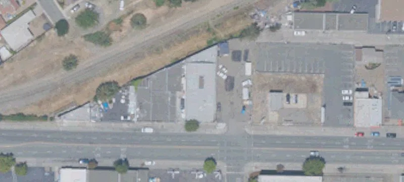 Warehouse with Roll-Up Door