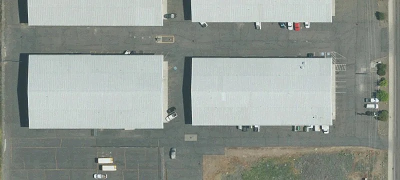 Warehouse with Roll-Up Door