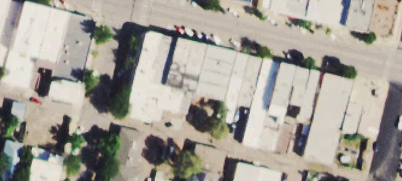 Partially Remodeled Bowling Alley Building