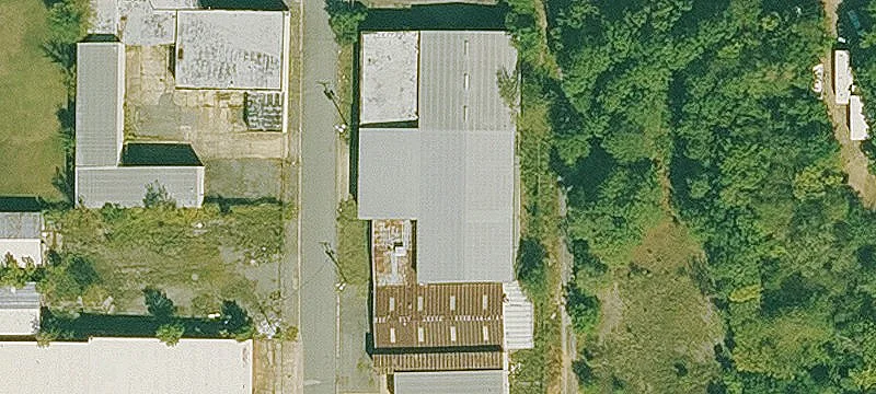 Industrial Warehouse with Cranes