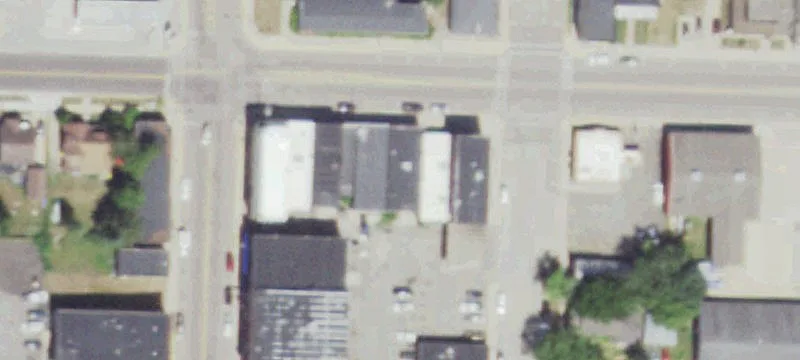 All-Brick Corner Retail Building