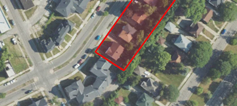 Duplex with Driveways and Garages