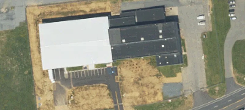 Industrial Warehouse with Cranes