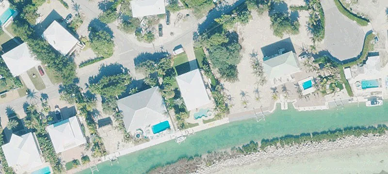 Oceanfront Land with Seawall and Dock