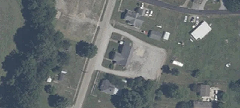 Brick Church Building with Parking