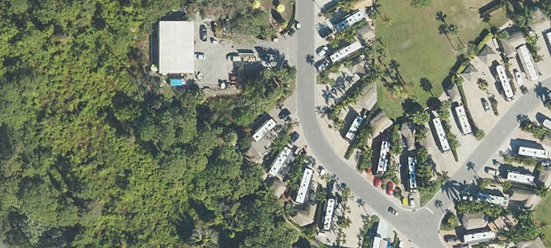 RV Park Lot with Tiki Pavilion