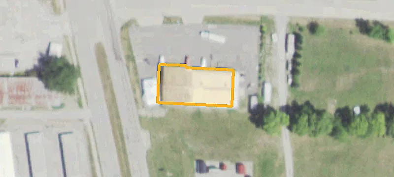 Retail and Warehouse Corner Building
