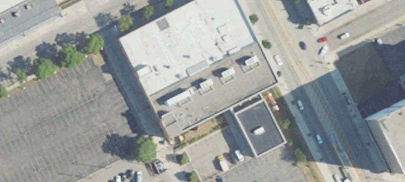 Office Building with Large Windows