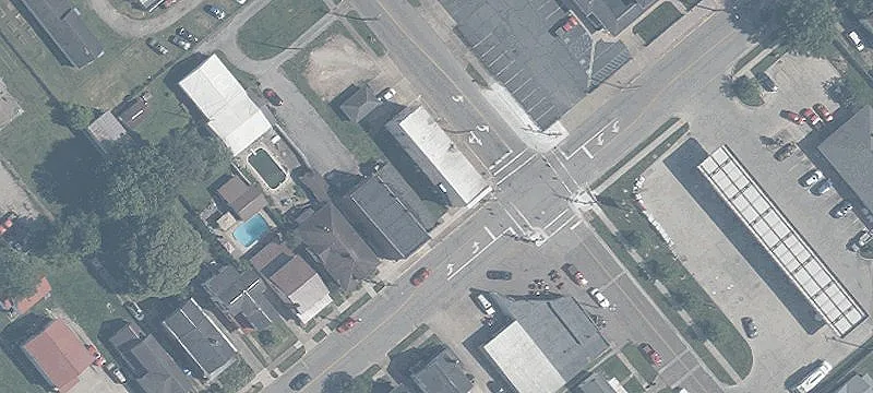Corner Gas Station with Apartments