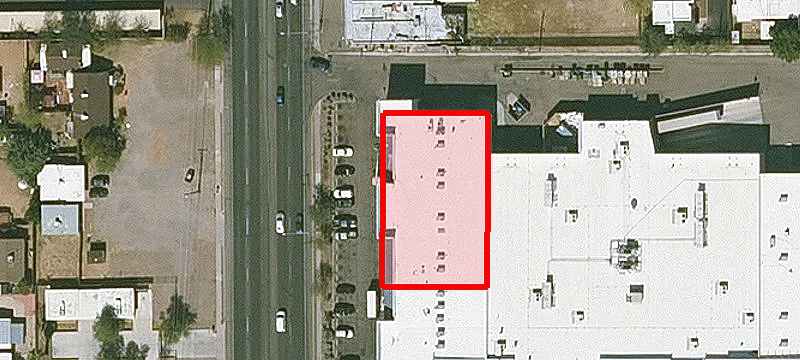 Retail Strip Center with Sign Band