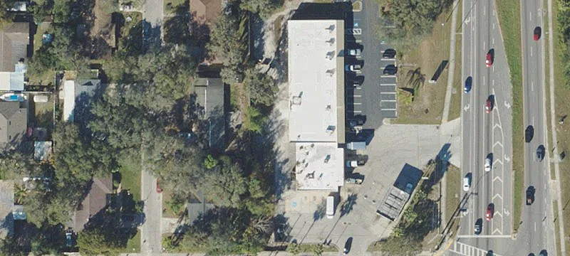 Retail Strip Center with Parking