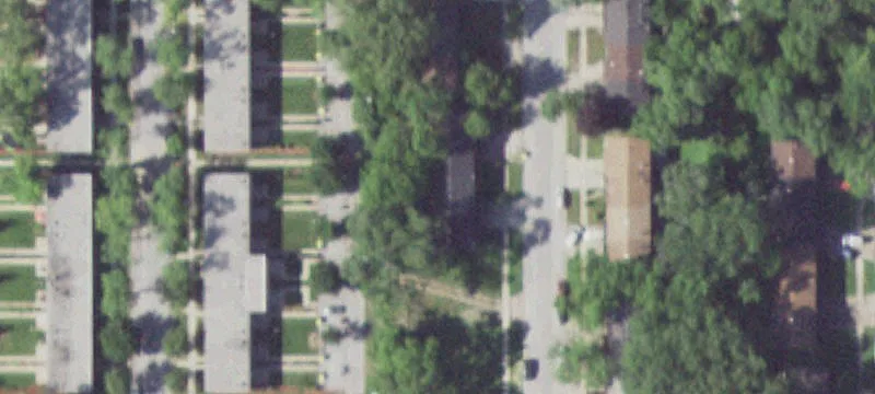 Chain-Link Fenced Development Lot
