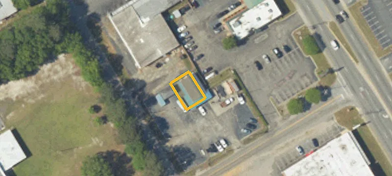 Office Building with Paved Parking