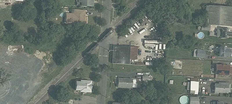 Used Car Lot with Garage Equipment